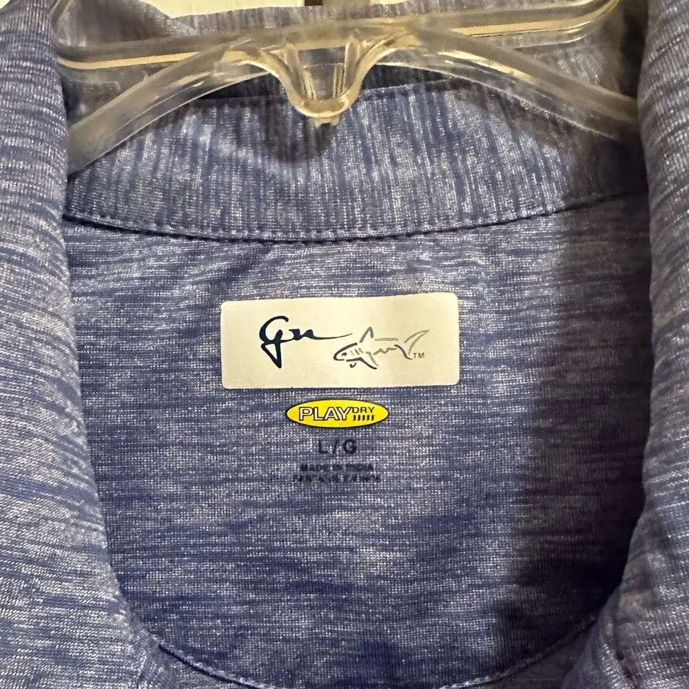 Greg Norman Blue Sleeveless Women's collared golf quarter zip golf top Size L - Image 3