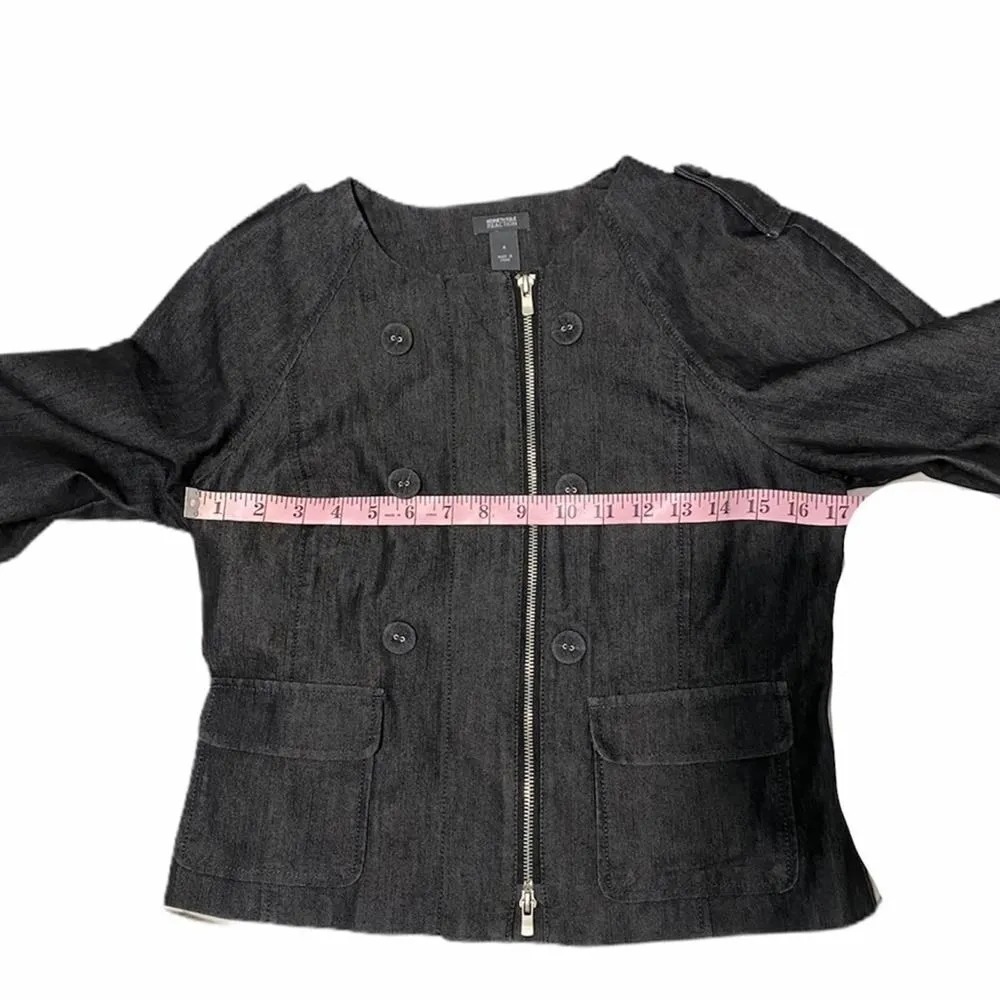 Kenneth Cole Reaction Bell sleeve Jacket‎ Black 4 - Image 5