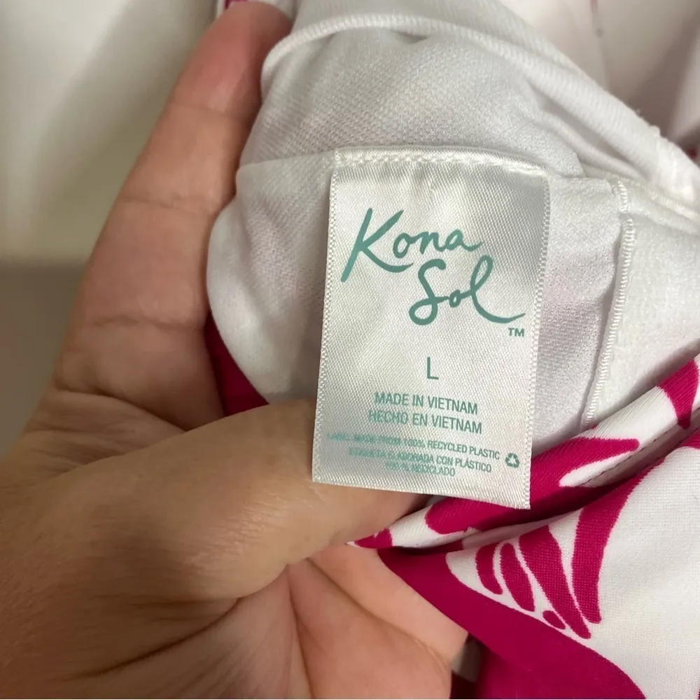 Kona Sol tropical one piece‎ swimsuit size large - Image 6