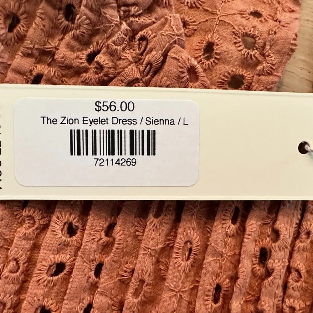 Wishlist The Zion Eyelet Dress in Sienna Roolee size large NWT - Image 3