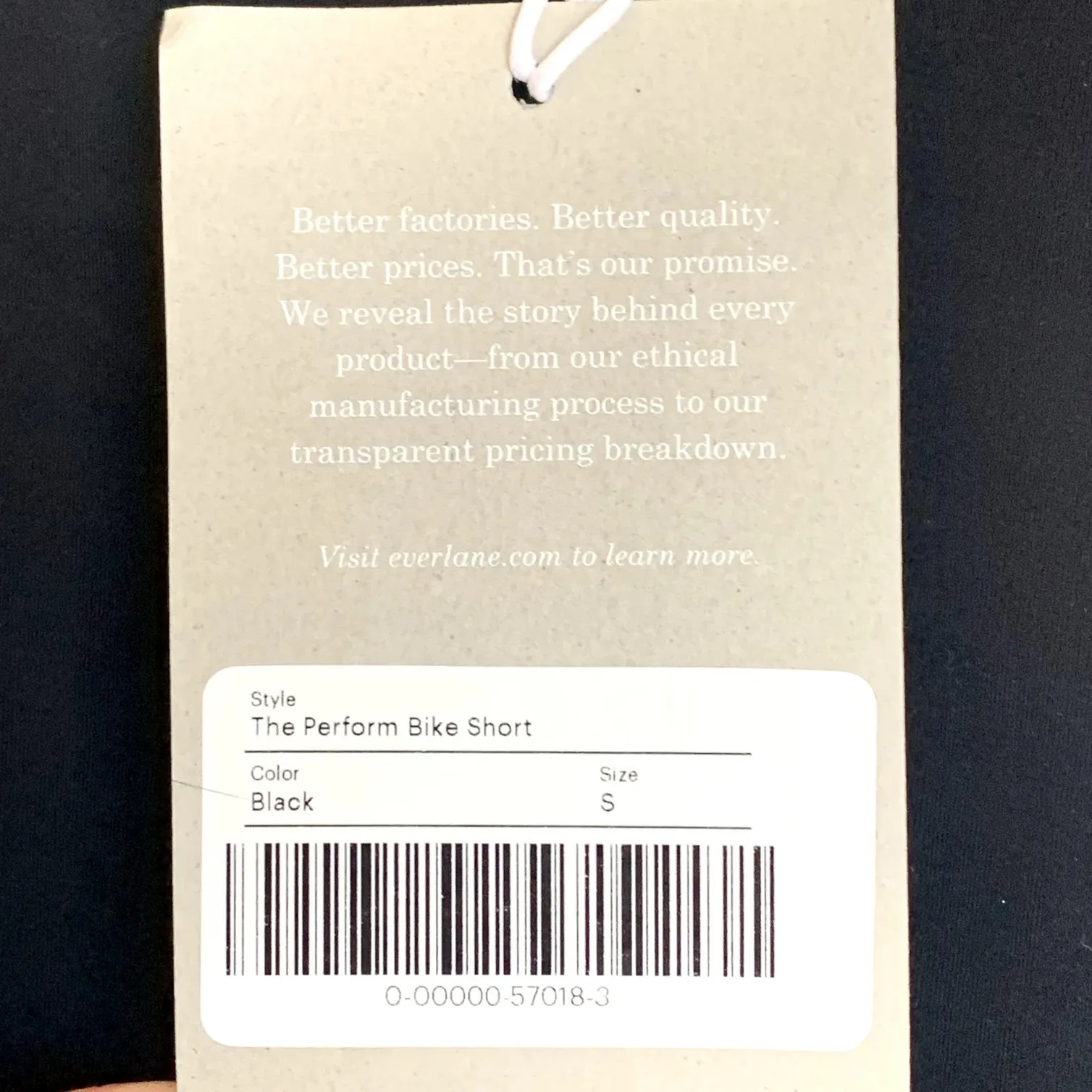 NWT Everlane Sz S The Perform Bike Short in Black Casual Athleisure - Image 7