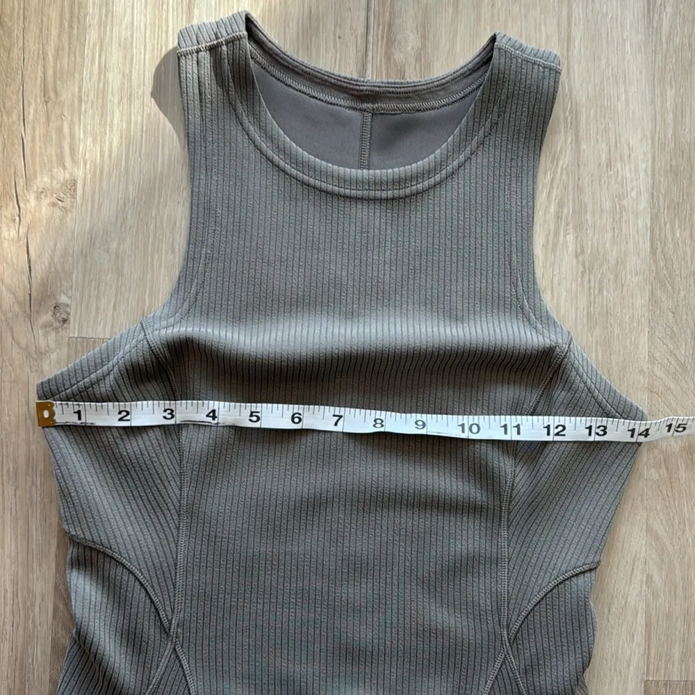 Lululemon Ribbed Softstreme Slim-Fit Tank Dress sz 4 - Image 2