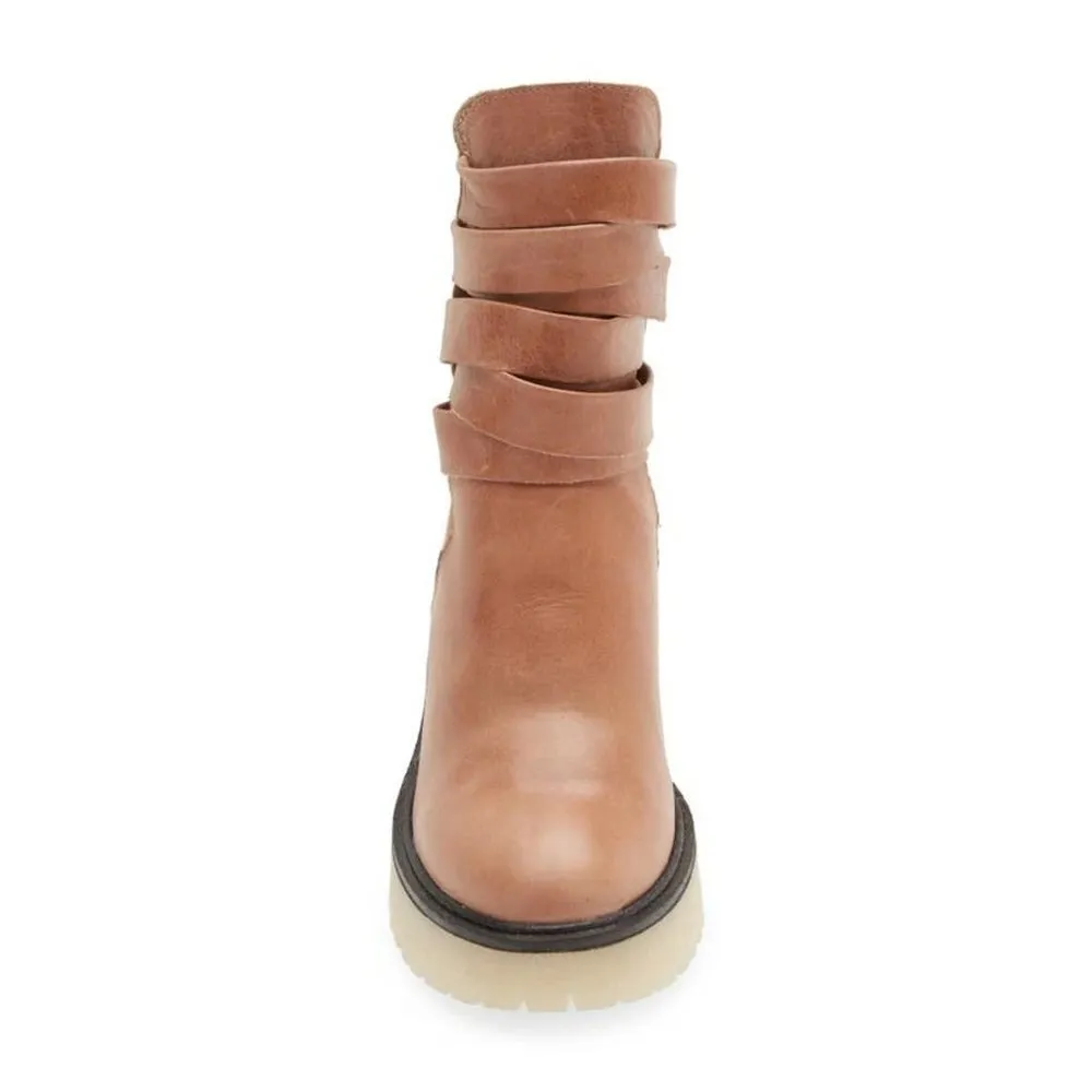 Free People Jesse Cutout Boots English Tan Womens Size 41 - Image 3