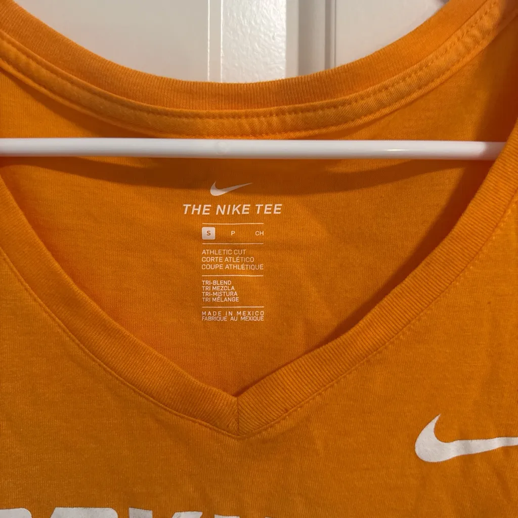 Nike Women's Orange Rocky Top V-Neck Tee - Image 2