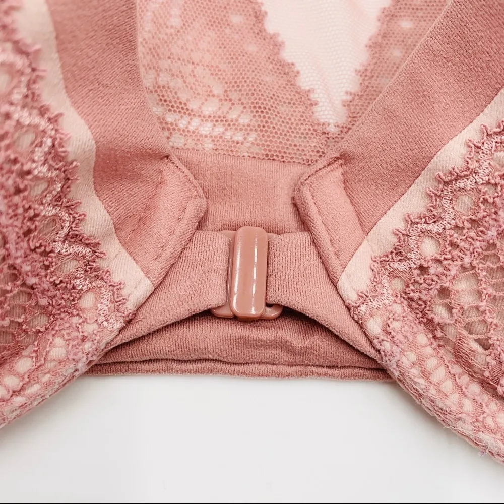 Victoria’s Secret Pink Lace Racerback Demi Bra 34B - Image 6