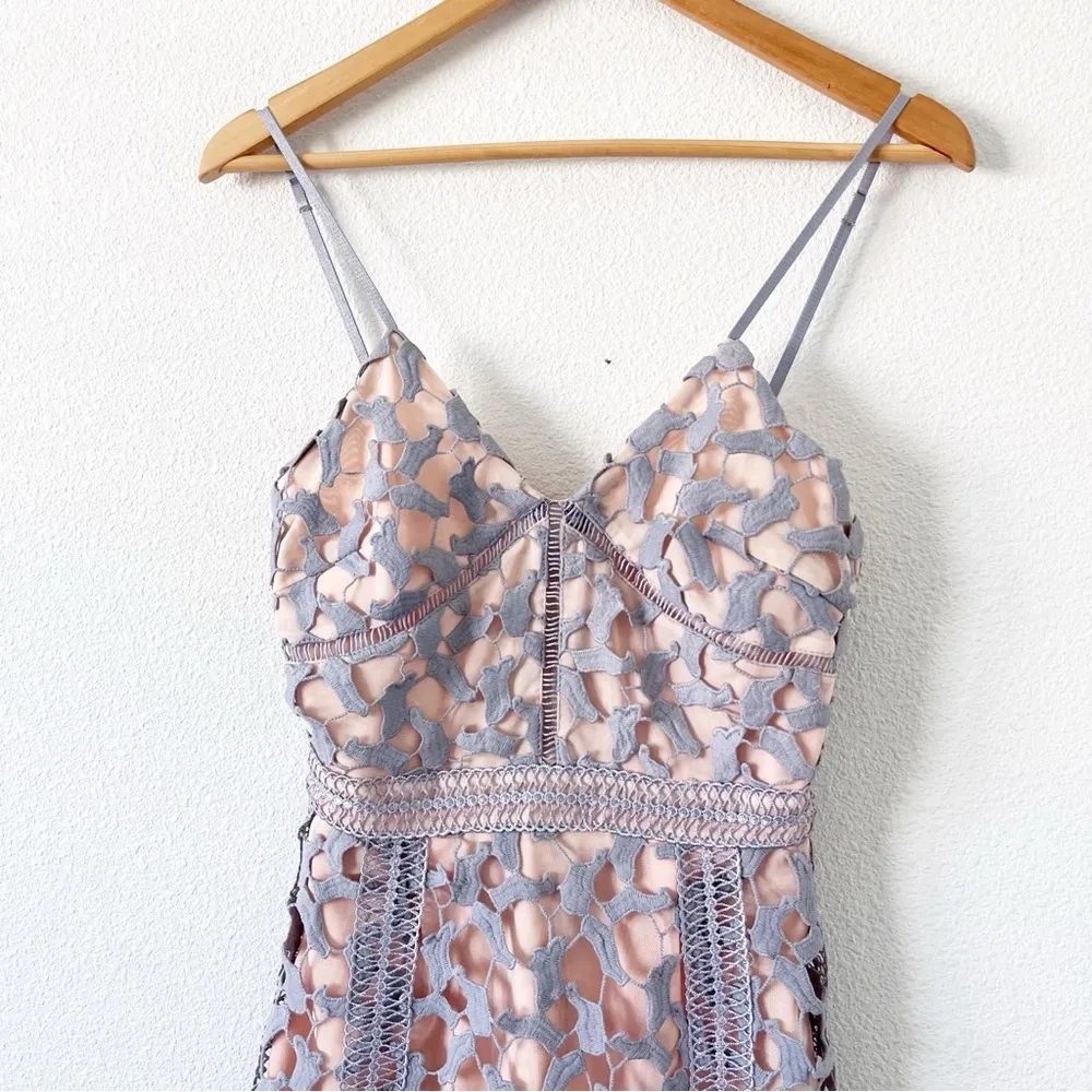 Anthropologie  Tingle Lace Overlay Midi Dress in Lilac - Image 5