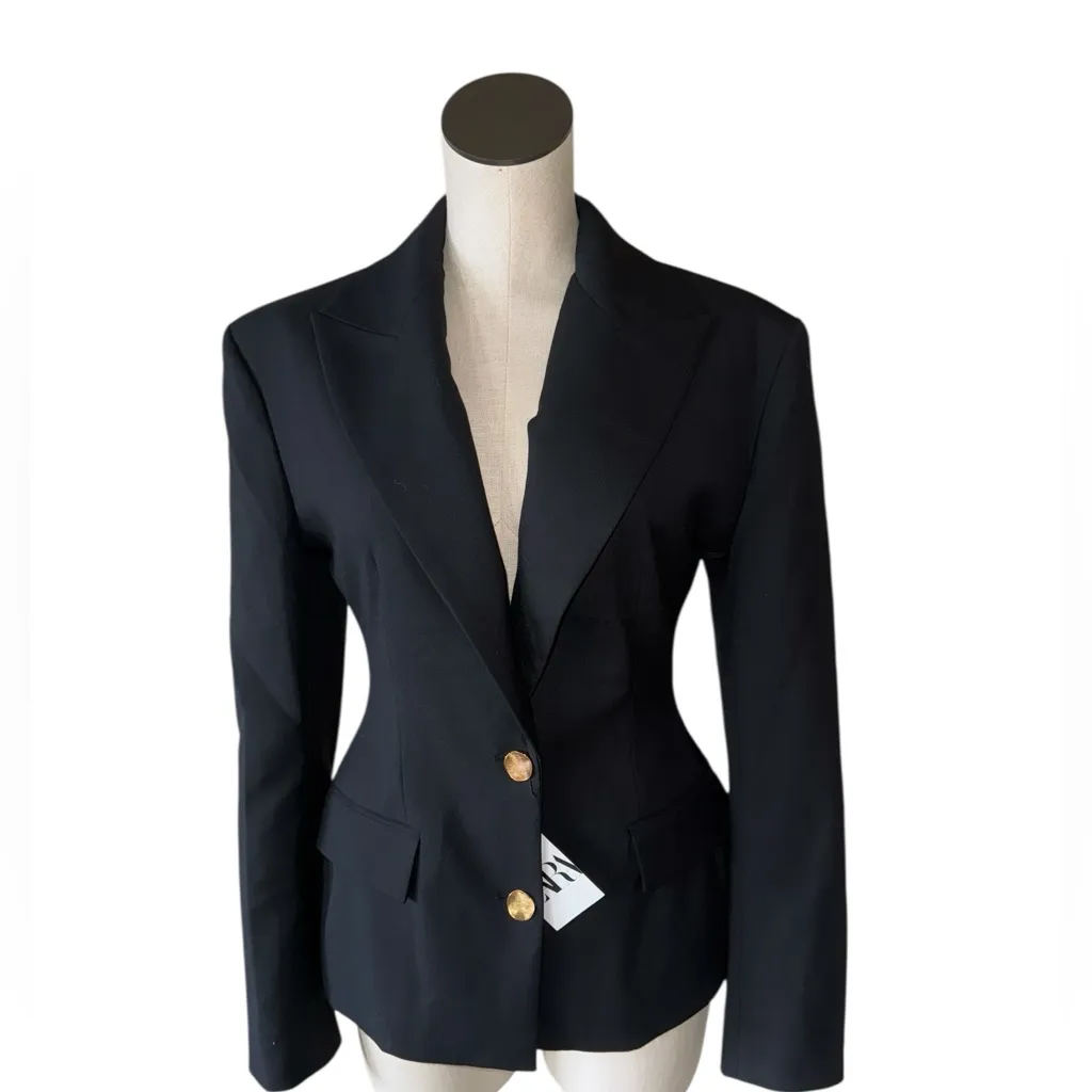 NWT ZARA Blazer large buttons - ZW Collection Wool Blend Bloggers Fave - Image 9