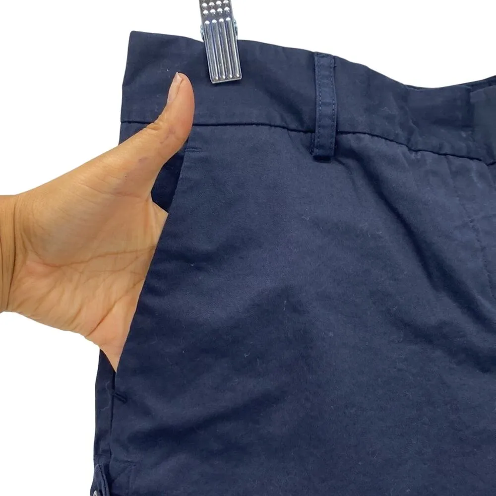 Theory dark blue Chino shorts preppy casual vacation summer minimalist size 10 - Image 5