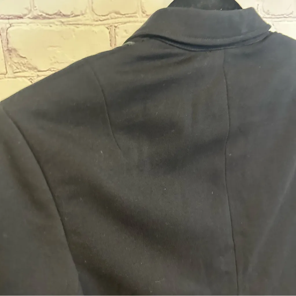 AKRIS Punto tailored black blazer jacket structured fitted capsule size US 6 - Image 8