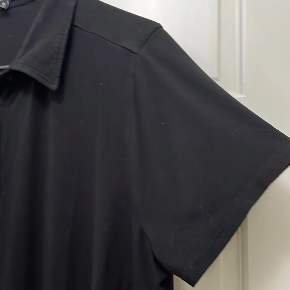 Universal Standard Collared Black Short Sleeve Button Down Top - Size 18 20 - Image 4