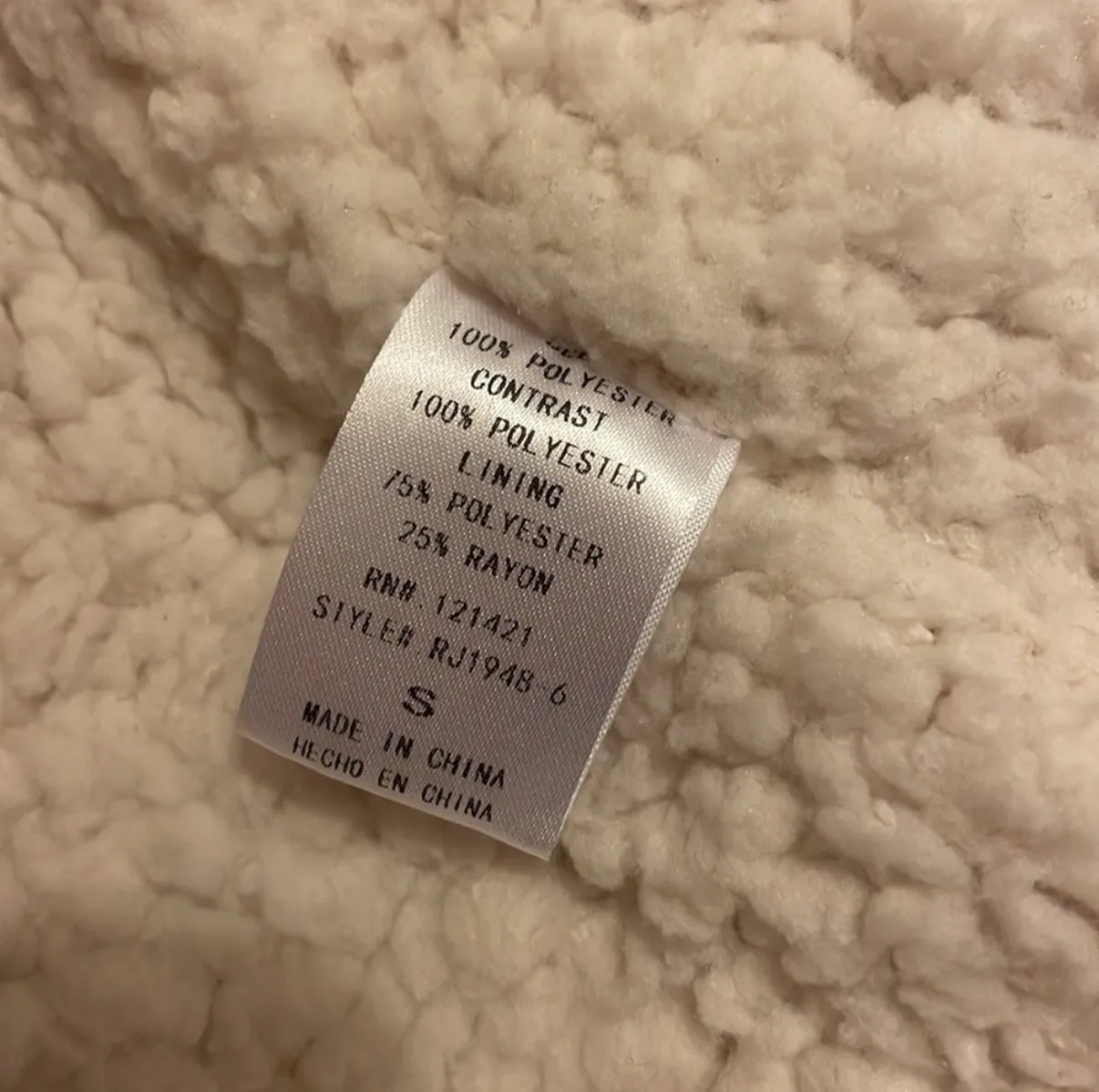 Anthropologie NWOT  Fleece Lined Jacket - Image 7