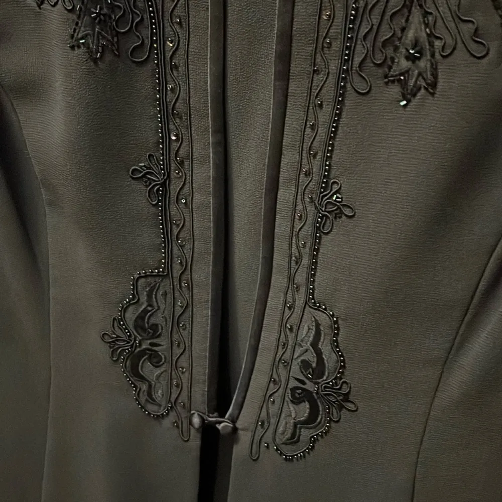 R&M Richard's 2 piece jacket dress, maxi length. Color is Slate. Size 14. NWT - Image 7