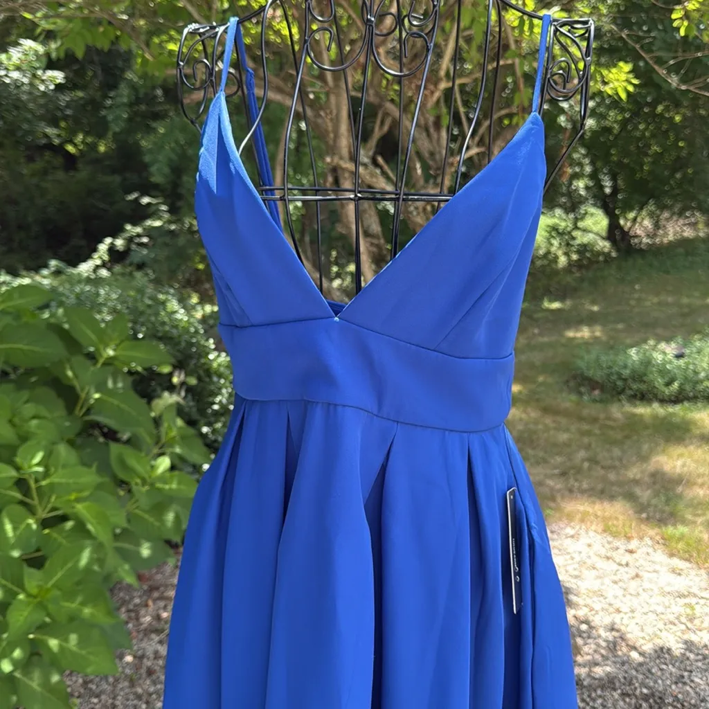 Lulu’s here for the party Royal blue skater dress Size M - Image 3
