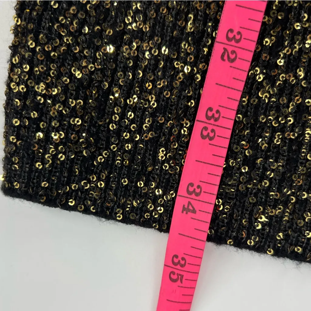 L'AGENCE Cherry Sequin Knit Long-Sleeve Minidress - Image 11