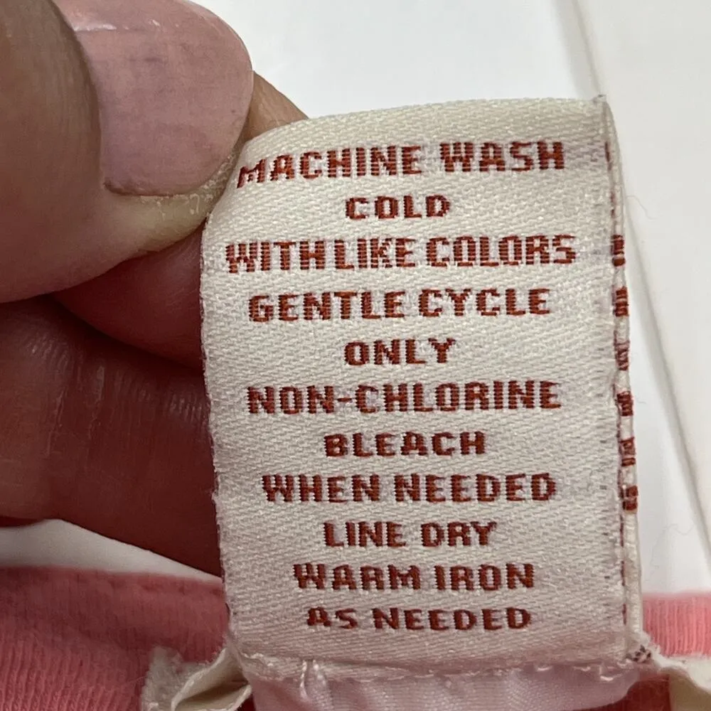 SUNDANCE Womens Coral Orange Embroidered 3/4 Sleeve Blouse L Western Prairie - Image 9