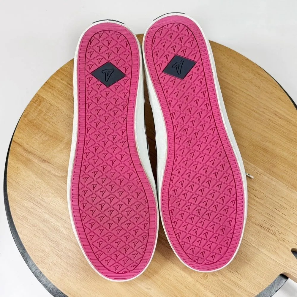 Sperry Crest Vine Bionic Sailcloth Sneaker Shoes White Pink Green 10 - Image 8