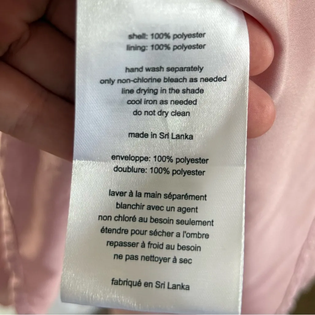 David’s Bridal Bridesmaids Chiffon Tank A-Line Pink Dress Size 8 - Image 5