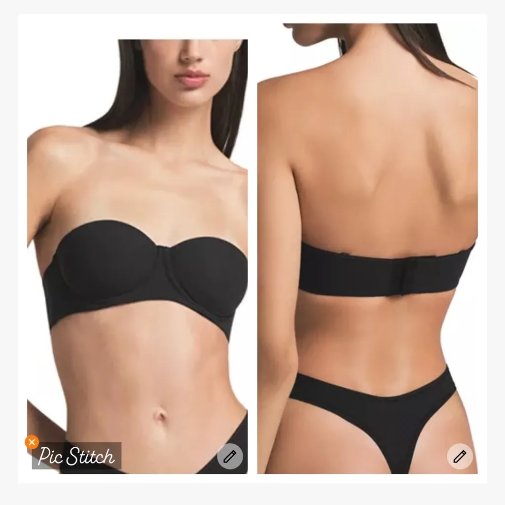SKIMS  Fits Everybody Strapless Bra Onyx - Image 2