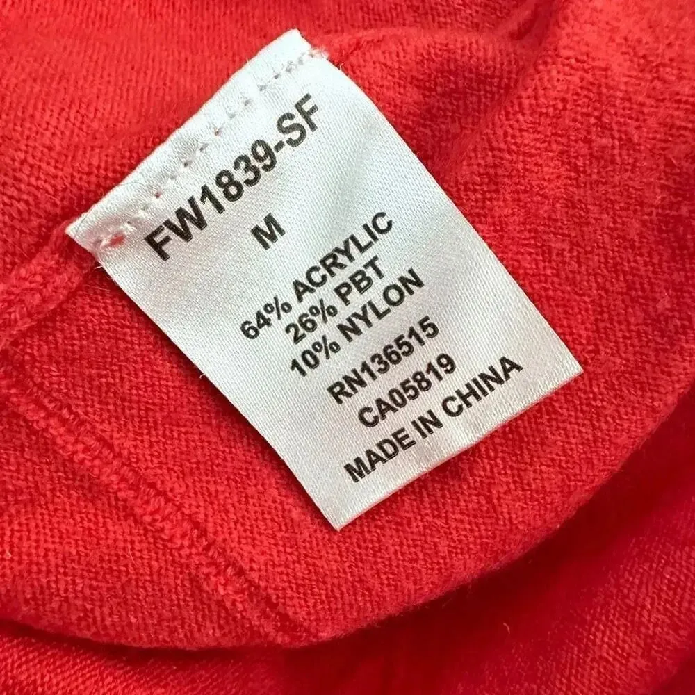 STITCHES & STRIPES x REVOLVE | Coral Red Textured Stripe Sweater | Medium - Image 6