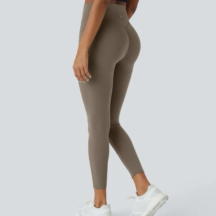 015HA.- High Waisted Scrunch Butt Lifting Tummy Control Pocket Shaping Leggings - Image 2