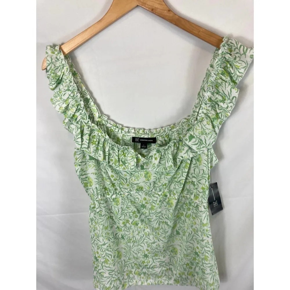 NWT INC International Concepts Ruffle Trim Cami Size Large - Image 4