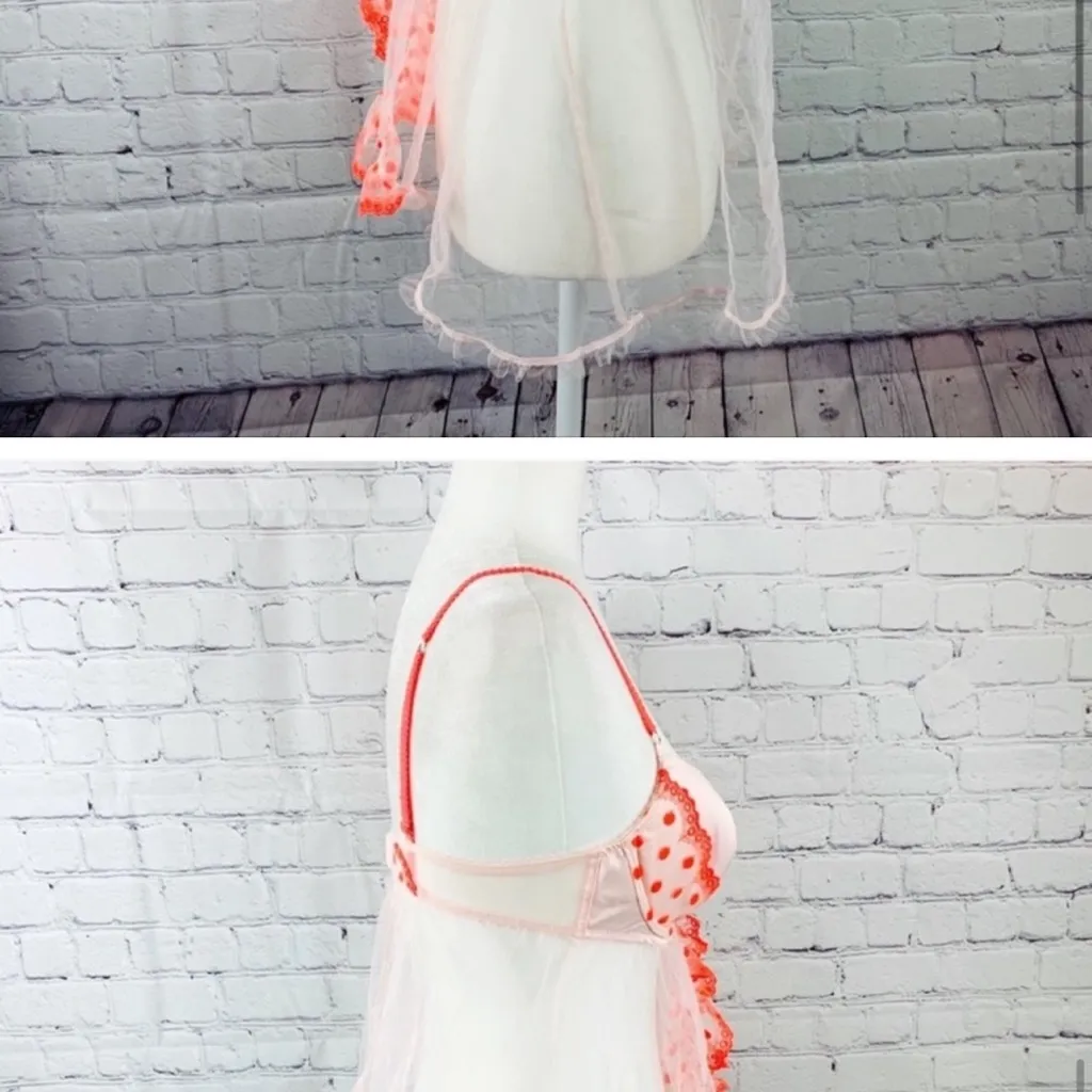 Y2K Fairy 34C/32D- Victoria’s Secret Tulle Babydoll Lingerie Teddy - Image 7