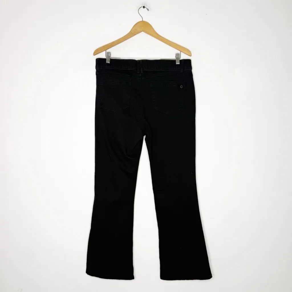 Democracy Itty Bitty Bootcut Jeans Black Petite Size 14P Ab Solution - Image 6