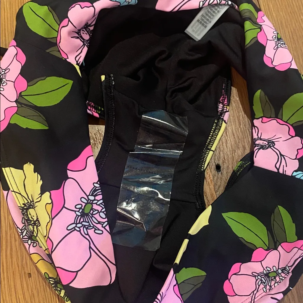 2pcs Swim Bikini Set Victoria's Secret Floral Retro Ultimate Gym Pinup PINK XL/L - Image 10