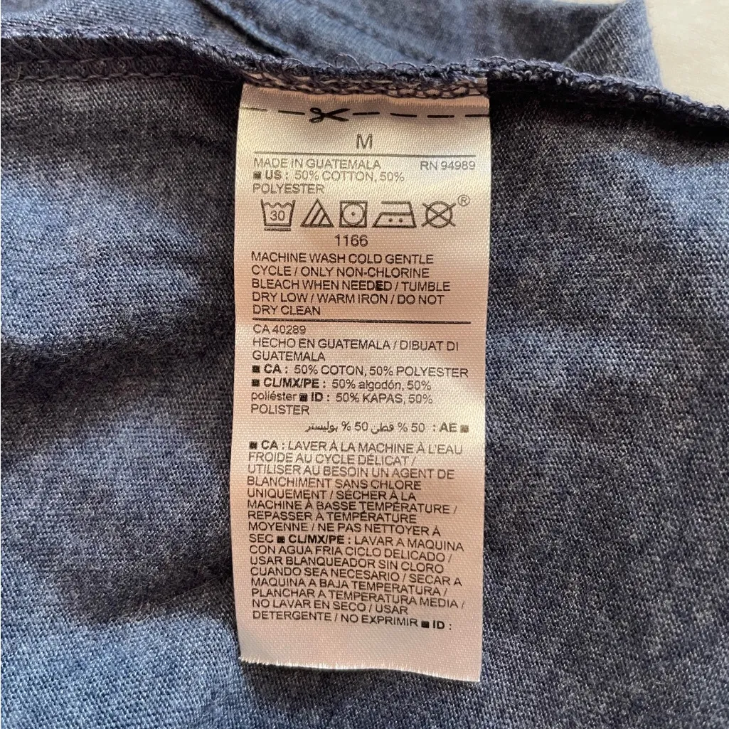 Astros Women's Short Sleeve Navy Tee Blue Size M - Image 6