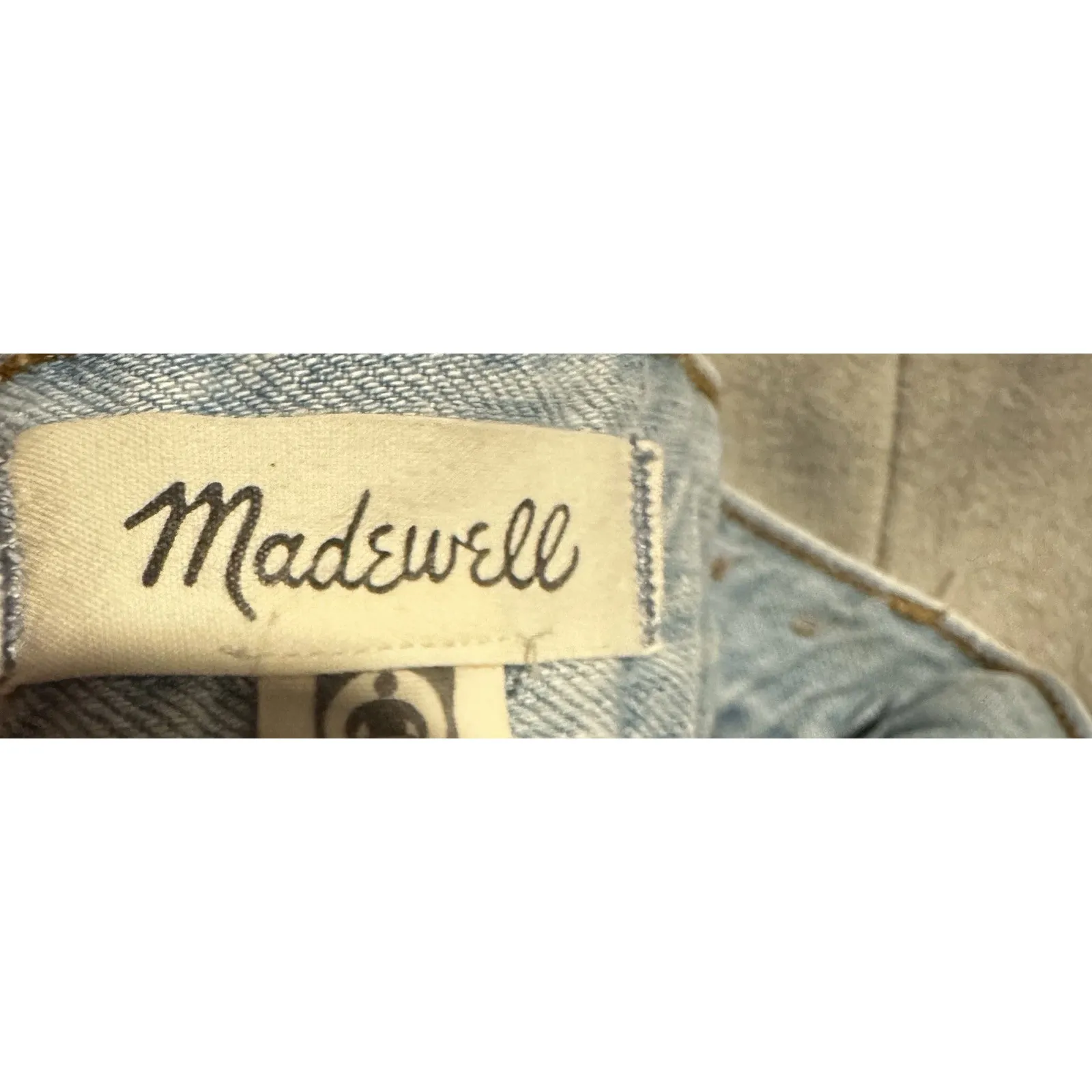 Madewell Perfect Vintage Jean 27T Light Wash High Rise Stretch Denim Women’s - Image 8