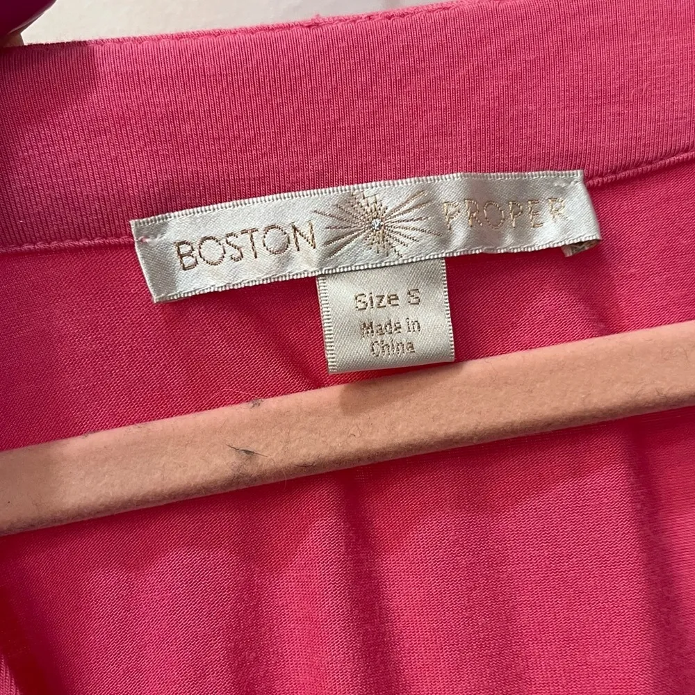 Boston Proper pink tank top with studs size small - Image 4