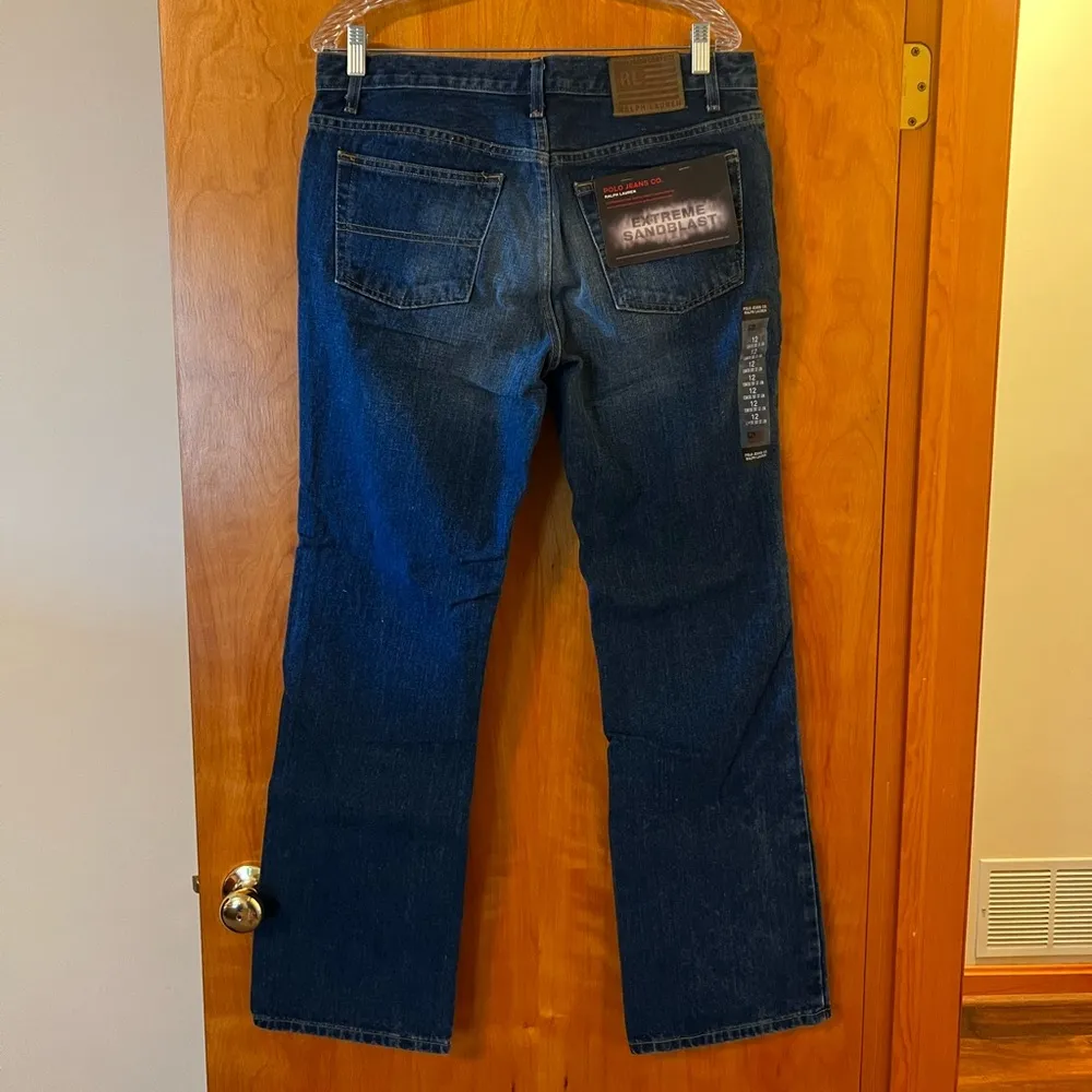 Ralph Lauren Polo Jeans Vintage Deadstock Extreme Sandblast Bootcut 90s NWT 12 - Image 9