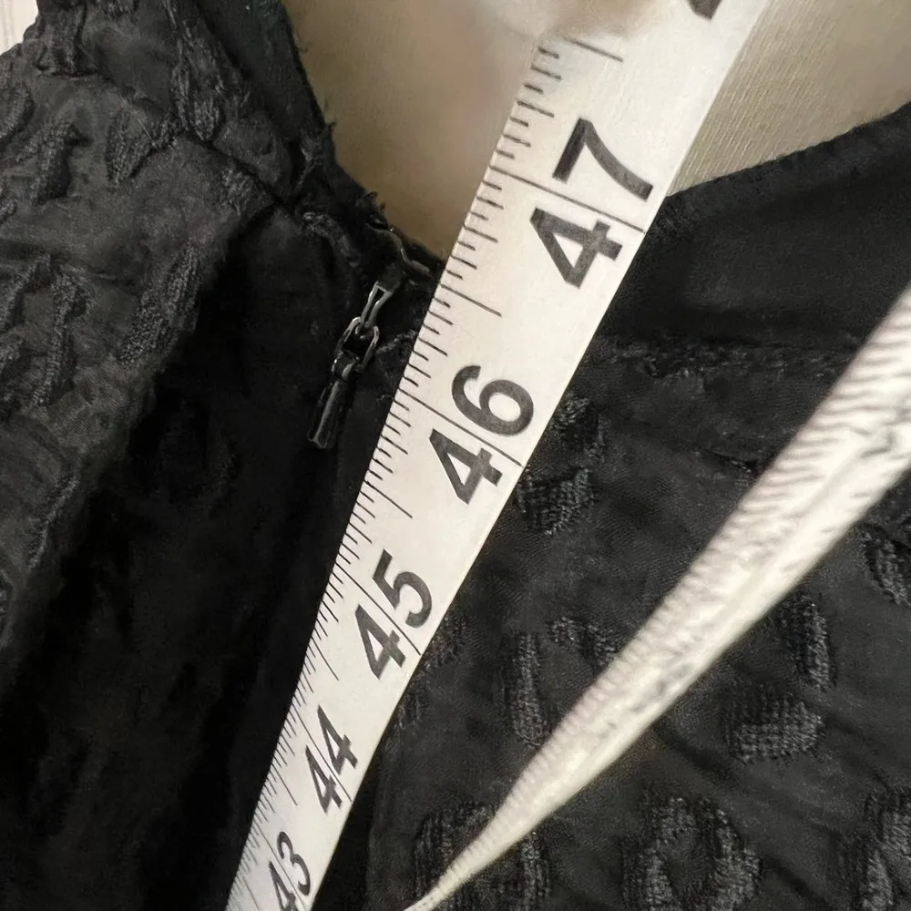 Cynthia Rowley Black High-Low Crinkle Textured Dress Event Gala Sz 4 (Fits Med) - Image 14