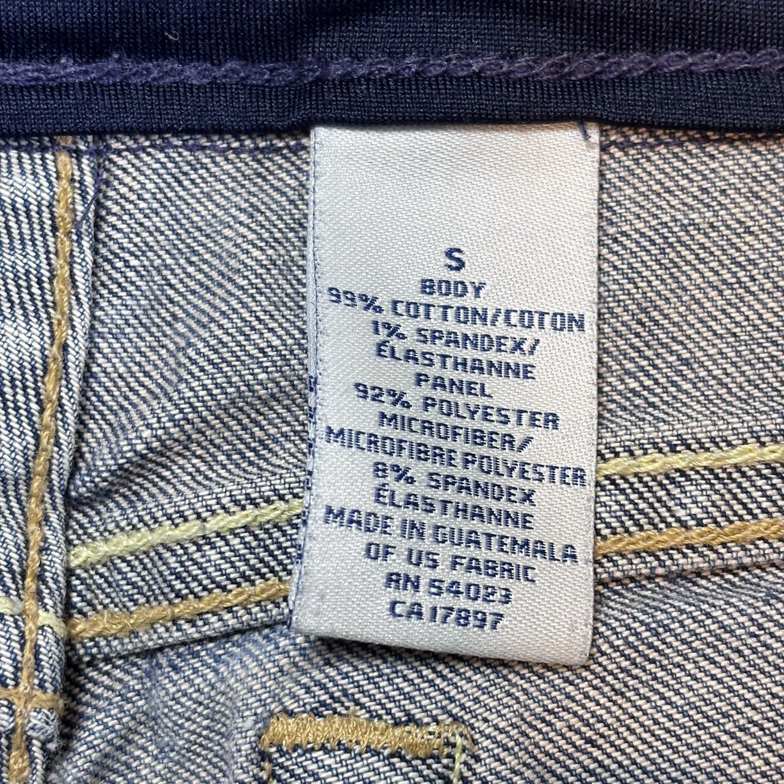 Gap Denim Blue Maternity Jeans Size Small Body  Pull On Back Pockets Opening leg - Image 8