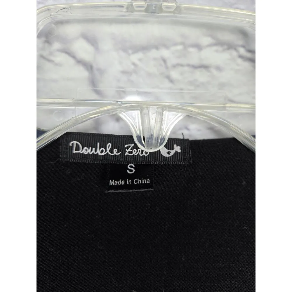 Double Zero open cardigan crochet colorful rainbow sweater small. - Image 8