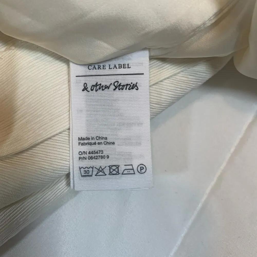 & OTHER STORIES Sleeveless Ladies Sz 2 NWT Minidress In Offwhite White - Image 5