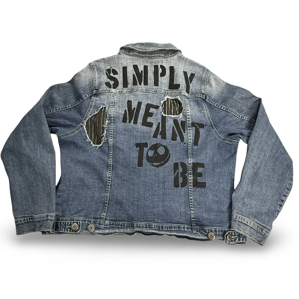 Disney Nightmare Before Christmas Jacket Womens‎ 3 Blue Denim Simply Meant To Be - Image 11