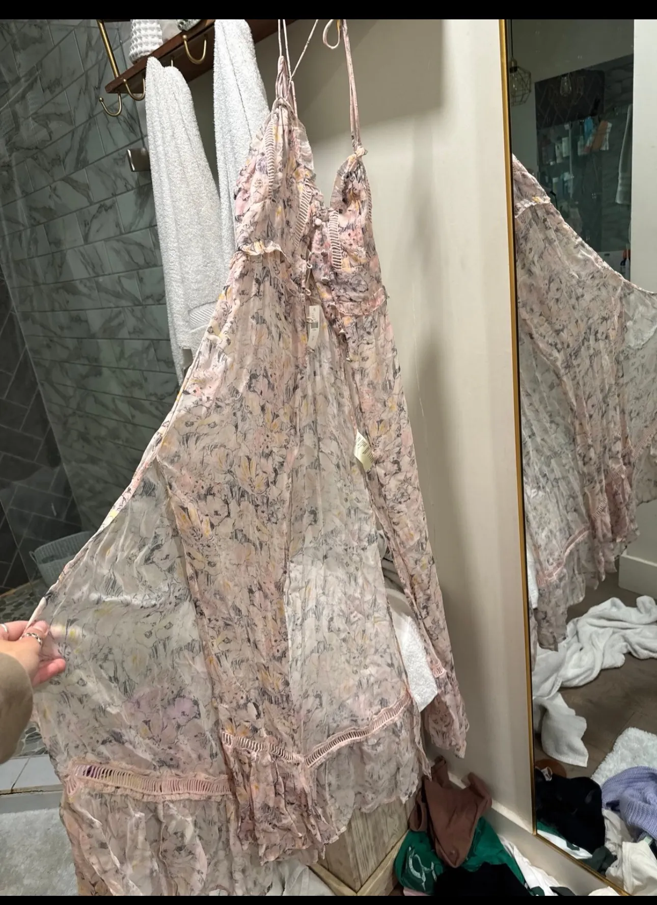 Brand New  Sheer Floral Duster - Image 8