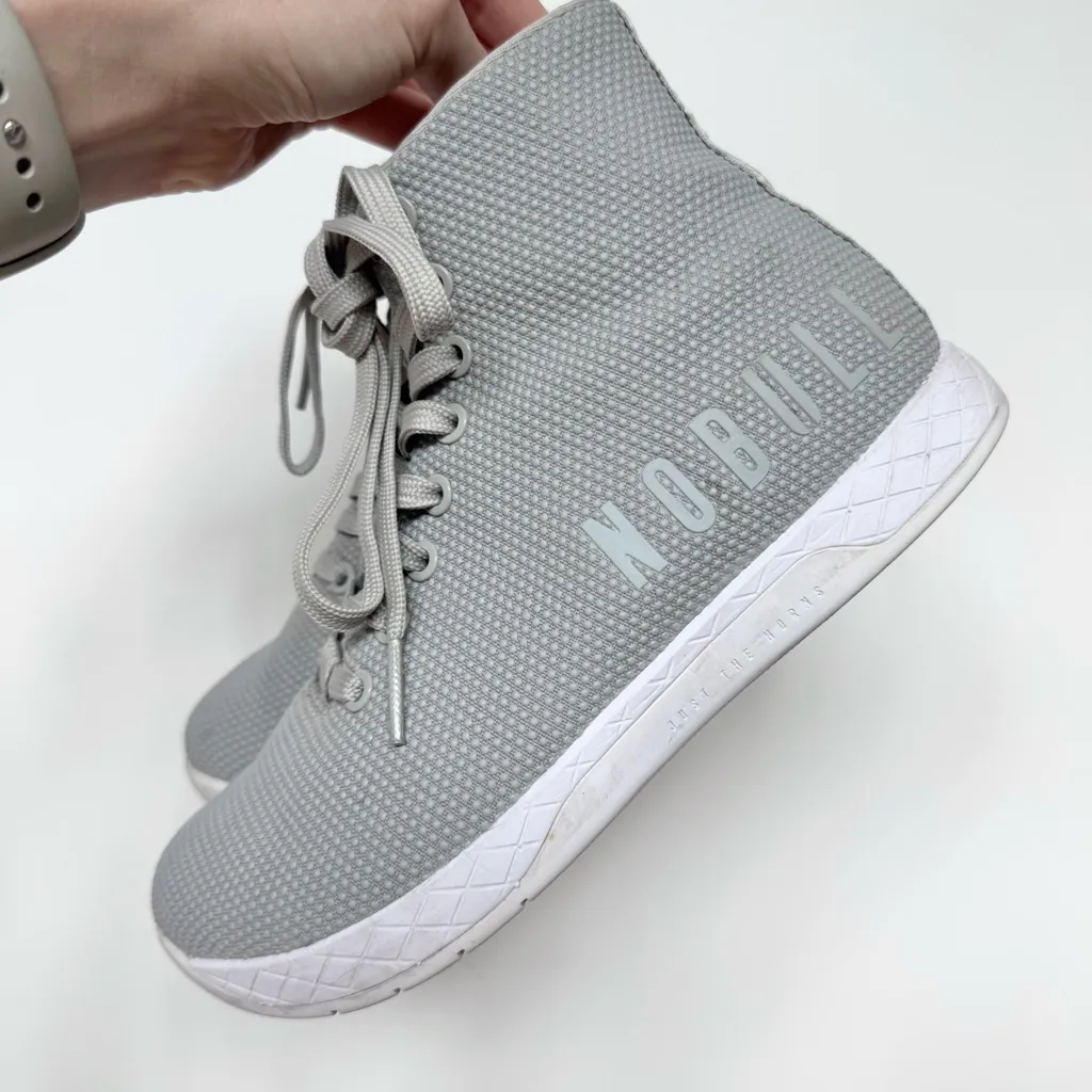 NOBULL Men's/Womens High-Top Outwork Sneaker In Arctic Grey Size M5.5/W7 - Image 4