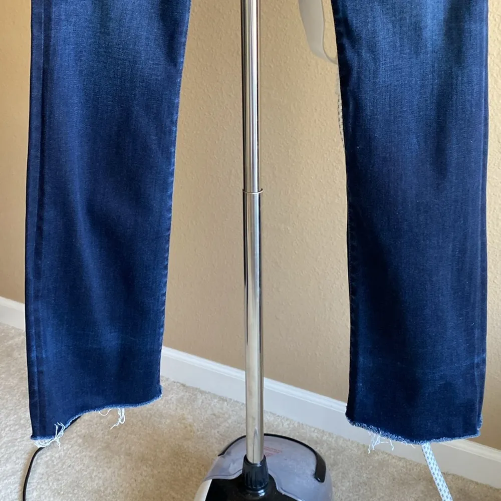 Joe’s 25 Curvy Bootcut dark wash raw hem blue  jeans - Image 3