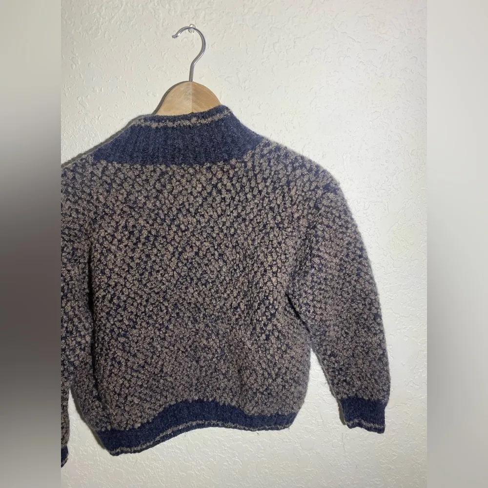 Peruvian Connection Brown 100% Wool‎ Cardigan ( S ) - Image 5