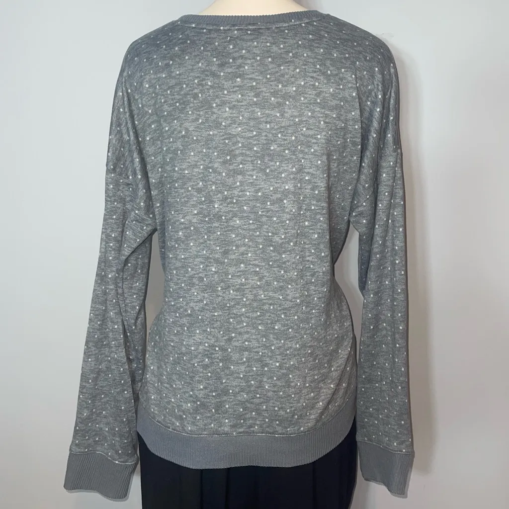 LC Lauren Conrad soft grey pajama top shirt sweet dreams NEW woman’s XL - Image 3