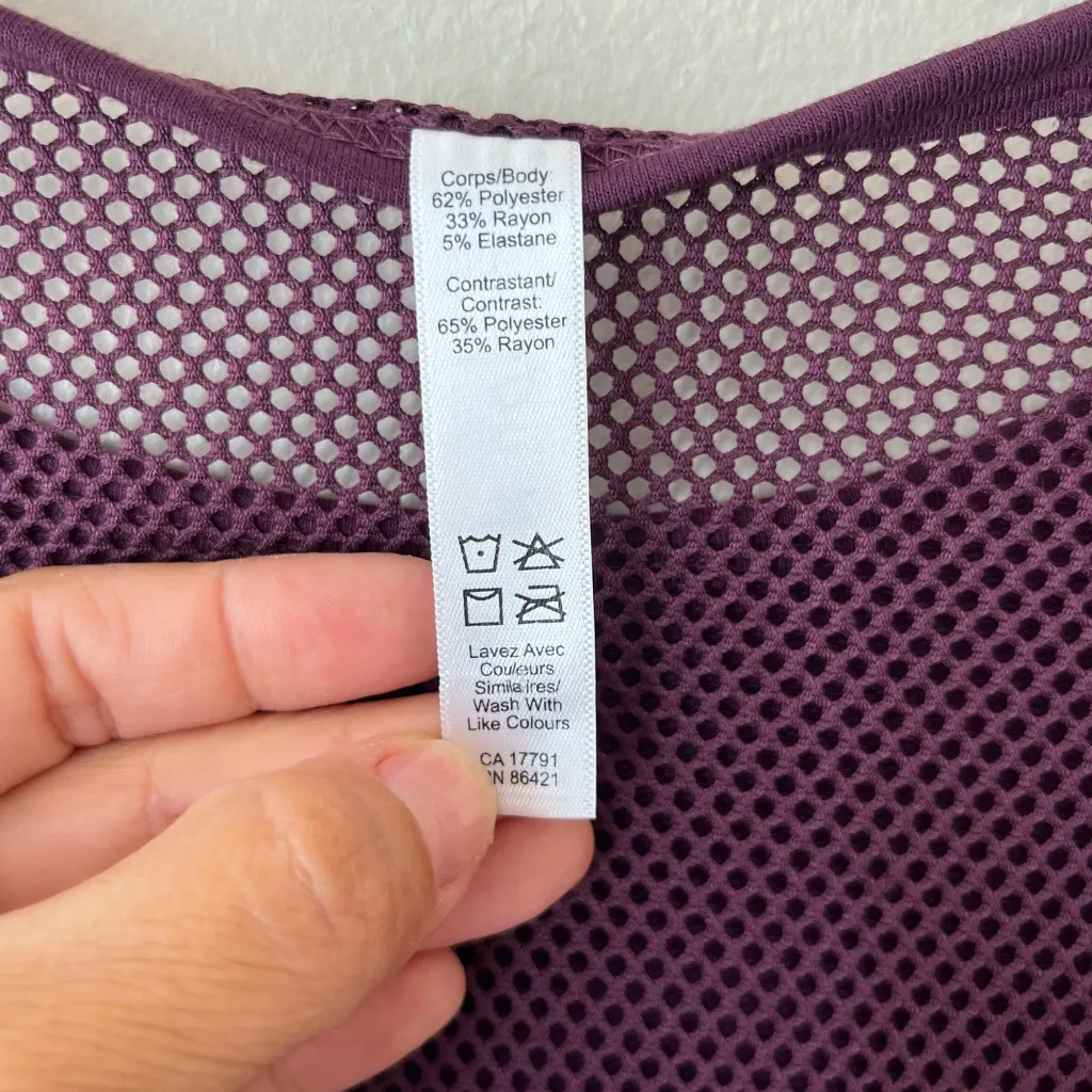 Kyodan Sz M Lightweight Open Mesh Long Sleeve Running Shirt Top Thumbholes - Image 8