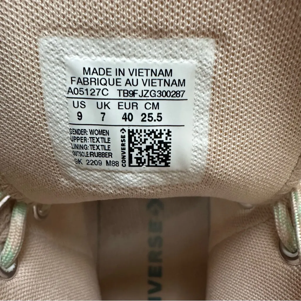 Converse Chuck Taylor All Star Lift Hi Top Colorblock Overlay Sneakers Size 9 - Image 7