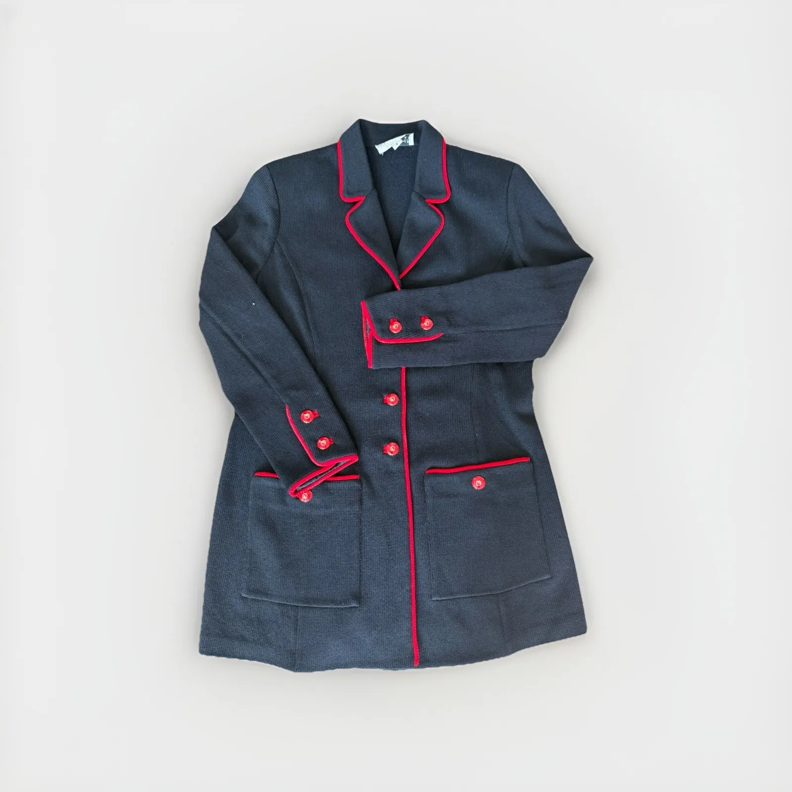 St John Collection 2Pc Jacket Wide Leg Pant Suit Marie Gray Santana Knit Sz 8 - Image 3