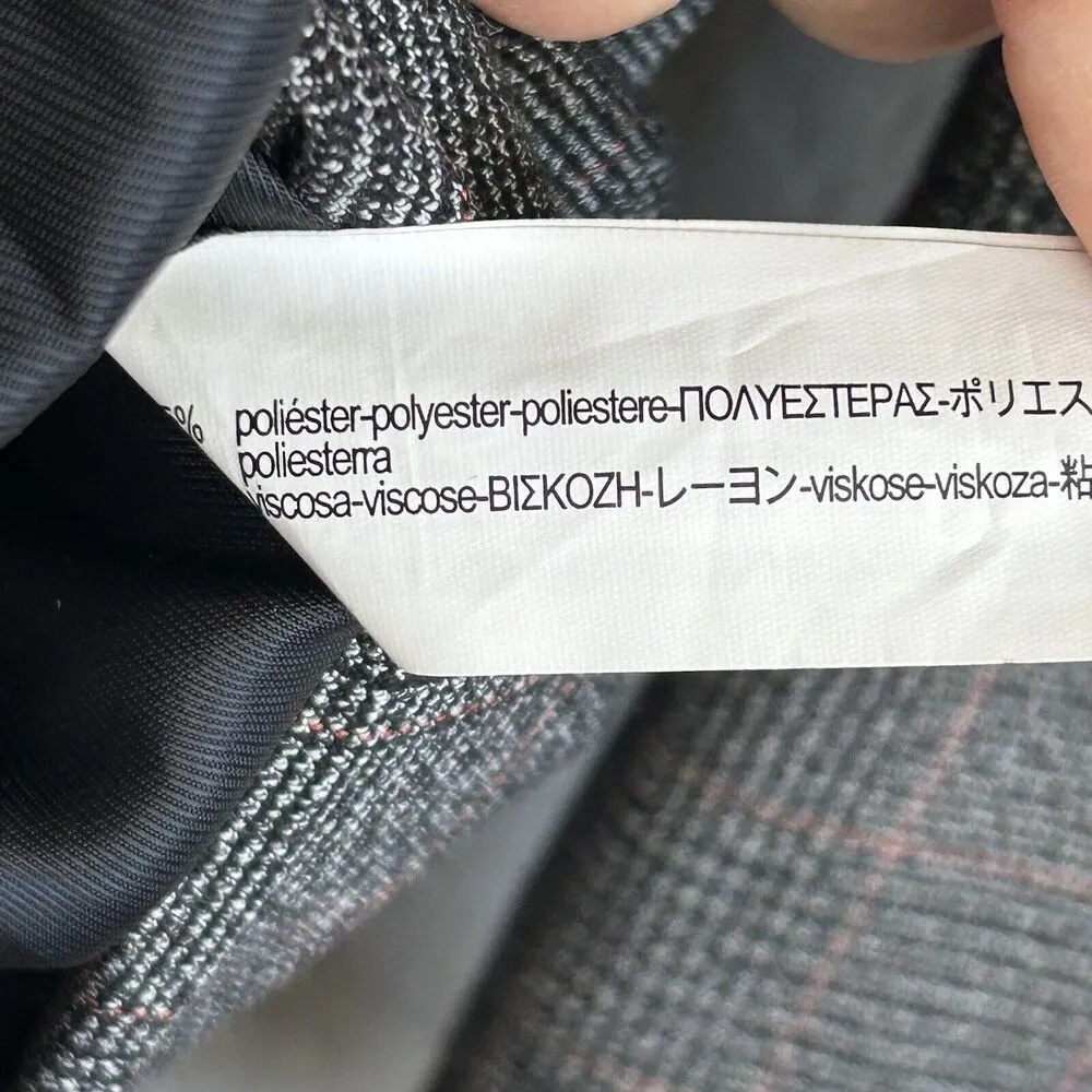 Zara Woman Plaid Blazer Jacket Double Breasted Size Small Relaxed Fit Women's - Image 9