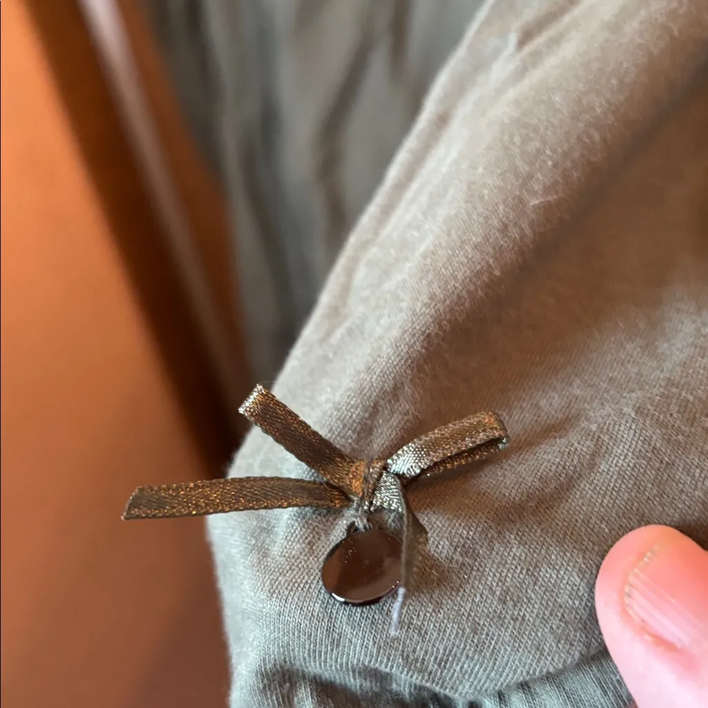 Christopher & Banks Olive Short Sleeve Top xl - Image 3