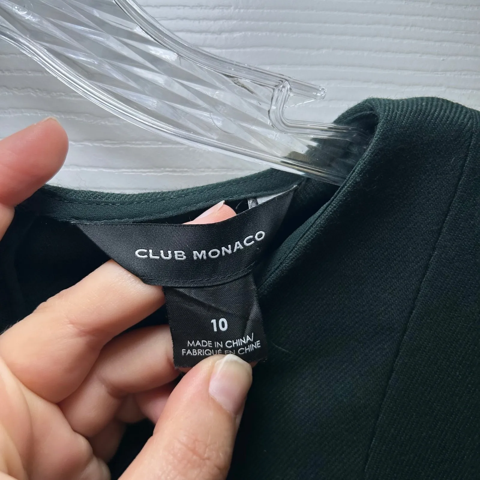 Club‎ Monaco Dress Women's Size 10 Sleeveless Formal Career Party Dark Green - Image 4