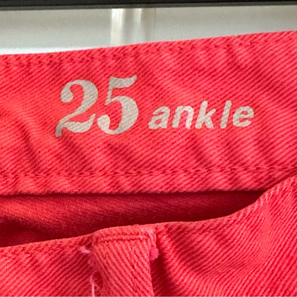 J. Crew stretch toothpick coral cropped ankle jeans women 25 - Image 5