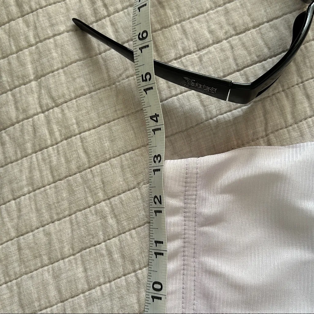 Cute pastel ombré pull on mesh Y2K lettuce, trim, rave party mini skirt M - Image 5